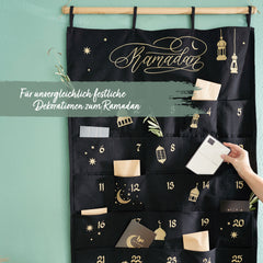 Ramadan Wandkalender – schwarz