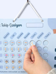 Namaz Takip Çizelgem | Kişiselleştirilebilir |Mavi Gebets-Übersicht Personalisierbar |Blau