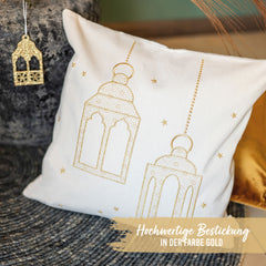 Ramadan Kissen goldene Laternen – Set 2