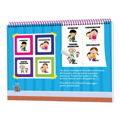 Mitmachbuch mit Klettpunkten – Mein Körper & Privatsphäre ab 3 Jahren | Türkisch: Cırt Cırtlı Mahremiyet Eğitimi Kitabım