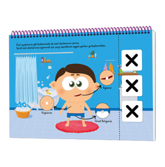 Mitmachbuch mit Klettpunkten – Mein Körper & Privatsphäre ab 3 Jahren | Türkisch: Cırt Cırtlı Mahremiyet Eğitimi Kitabım