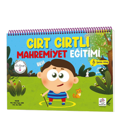 Mitmachbuch mit Klettpunkten – Mein Körper & Privatsphäre ab 3 Jahren | Türkisch: Cırt Cırtlı Mahremiyet Eğitimi Kitabım