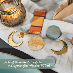 Ramadan Tischgirlande & Konfetti – bunte Häuser