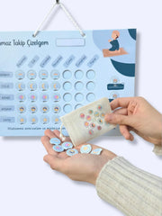 Namaz Takip Çizelgem | Kişiselleştirilebilir |Mavi Gebets-Übersicht Personalisierbar |Blau