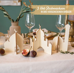 3 Ramadan Deko Holzhäuser
