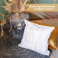 Ramadan Kissen goldene Laternen – Set 2