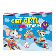 Mitmachbuch mit Klettpunkten für Kinder 2–4 Jahre – Förderspielbuch für Feinmotorik | Türkisch: Çırt Çırtlı Etkinlik Kitabım