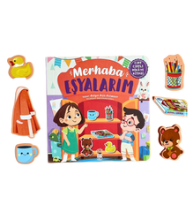 Merhaba Eşyalarım - Cırt Cırtlı🐤📚🖍🧽