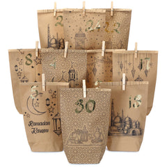 30 bedruckte Tüten zu Ramadan