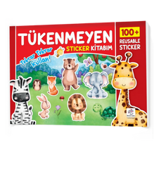 Stickerbuch für Kleinkinder ab 2 Jahren – 100+ wiederverwendbare Sticker | Türkisch: Tükenmeyen Sticker Kitabım