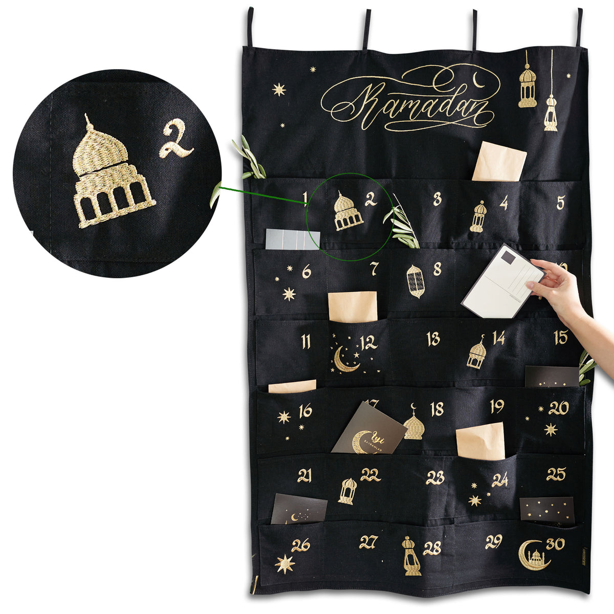 Ramadan Wandkalender – schwarz