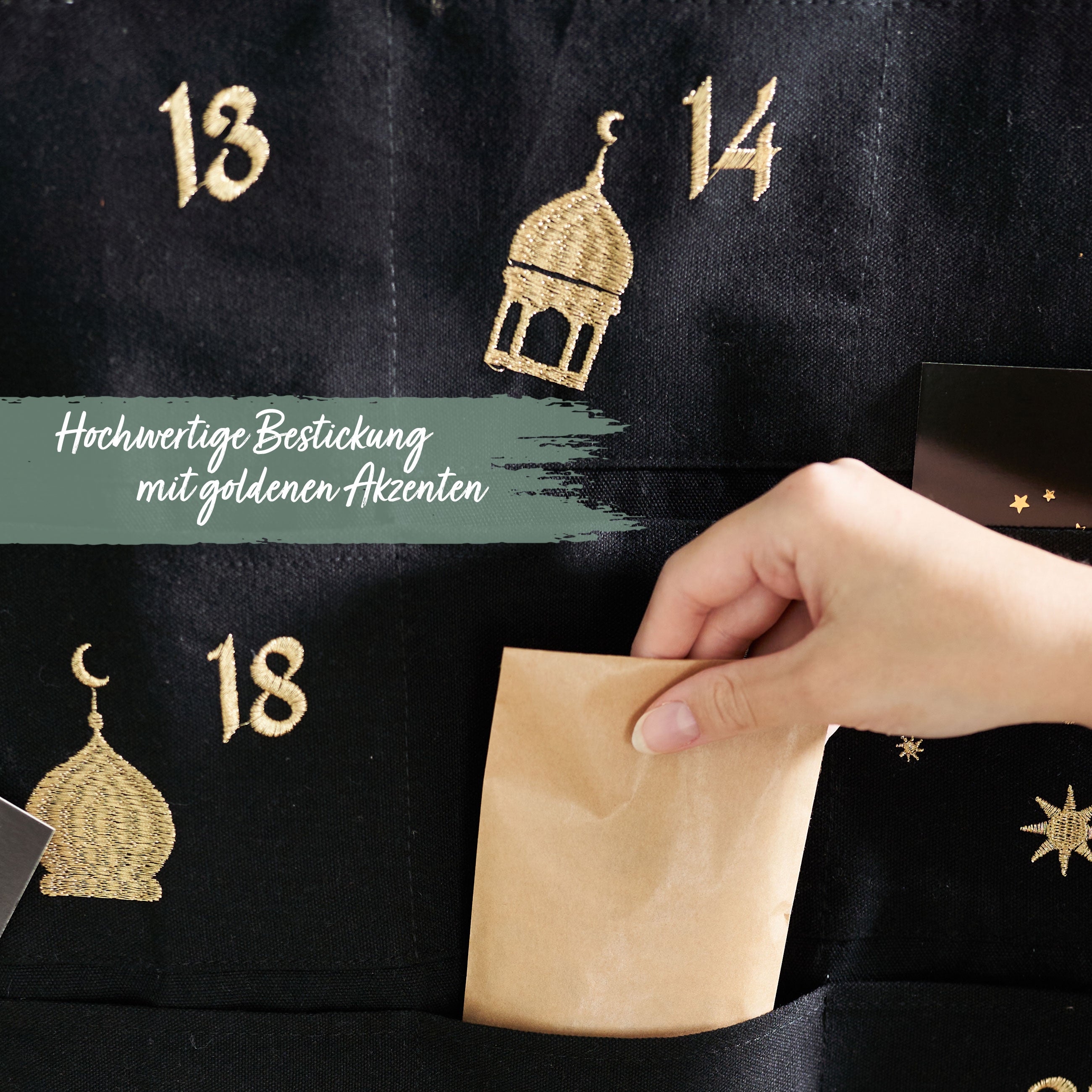 Ramadan Wandkalender – schwarz