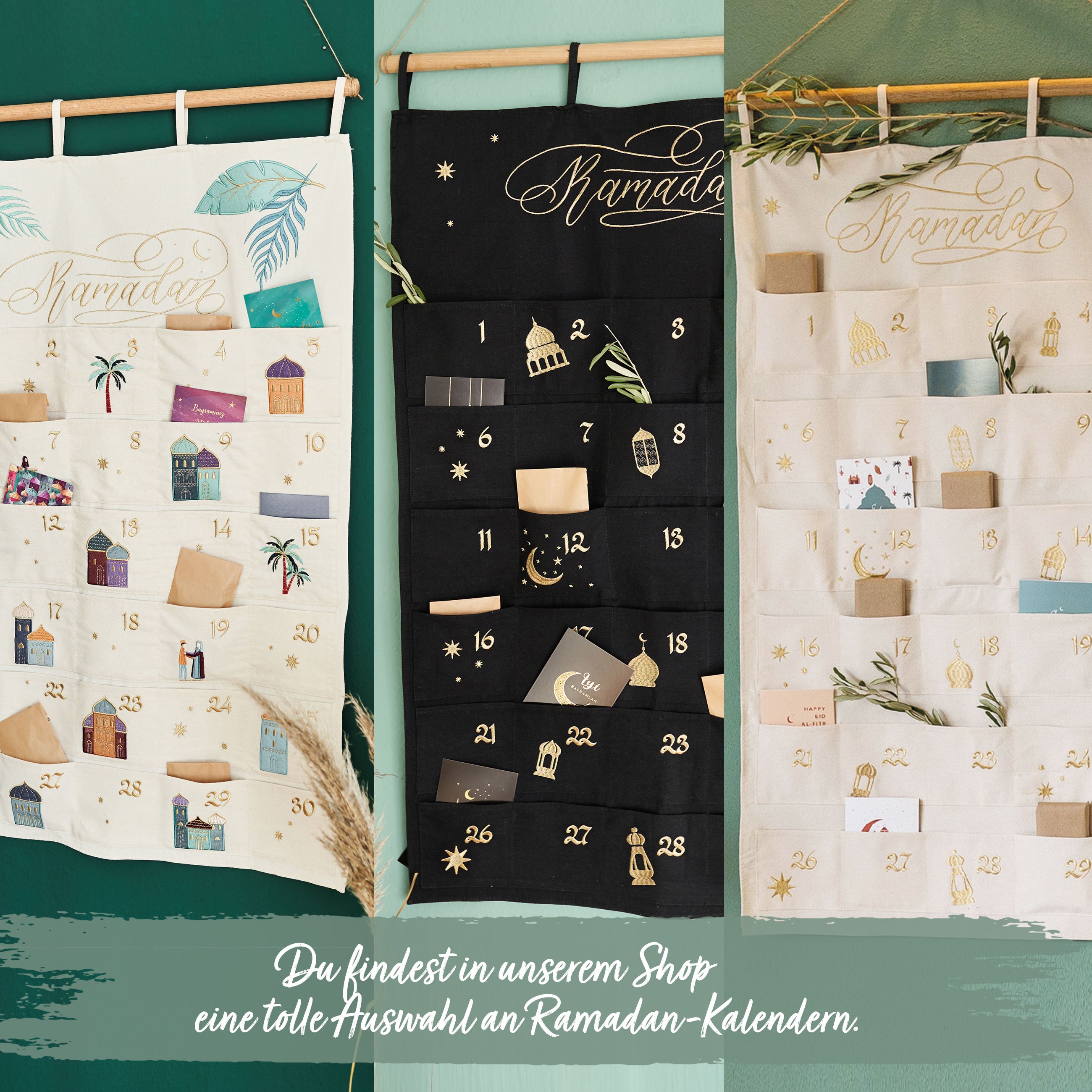 Ramadan Wandkalender – schwarz