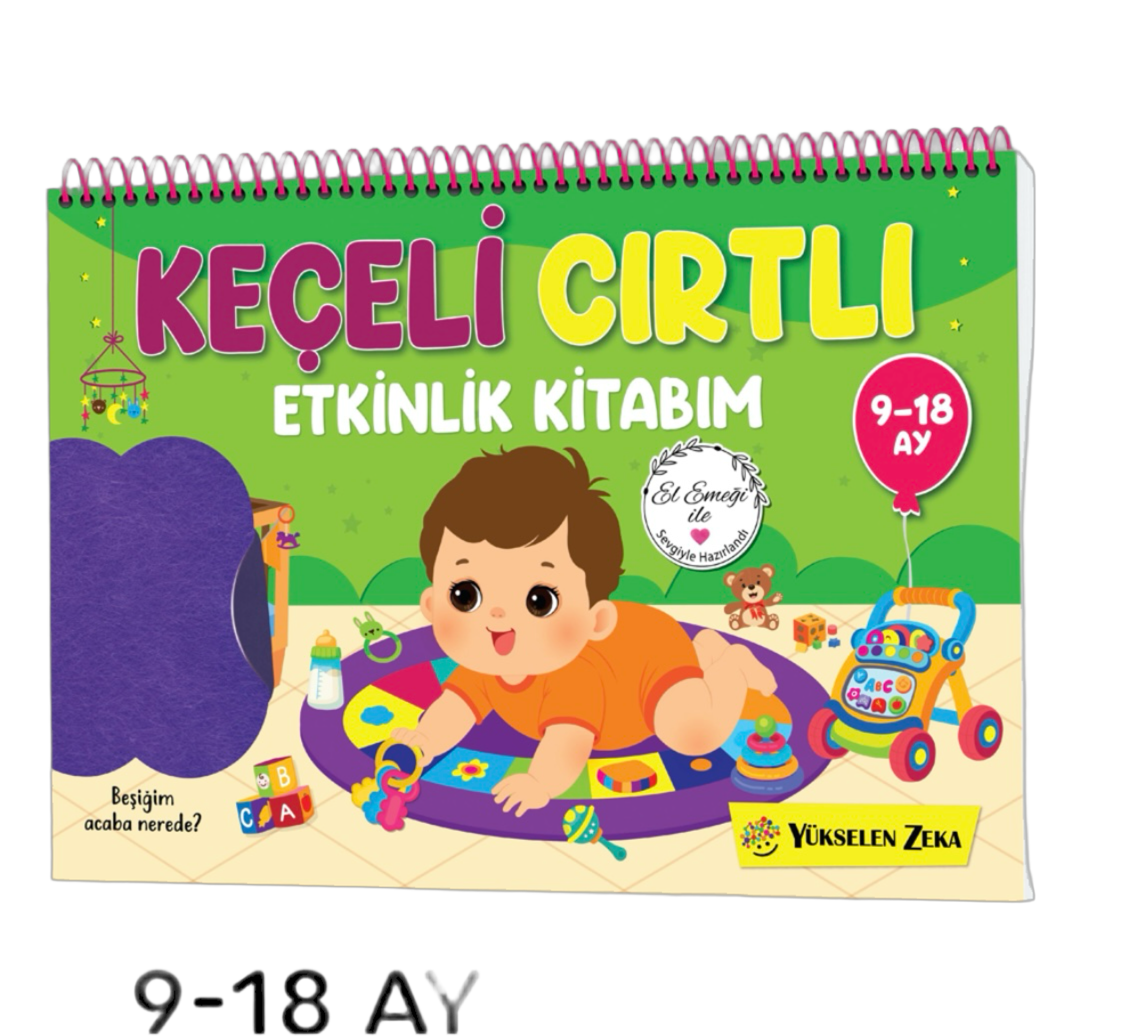 9-18 Ay İlk Cırt Cırtlı - Keçeli Etkinlik Kitabım