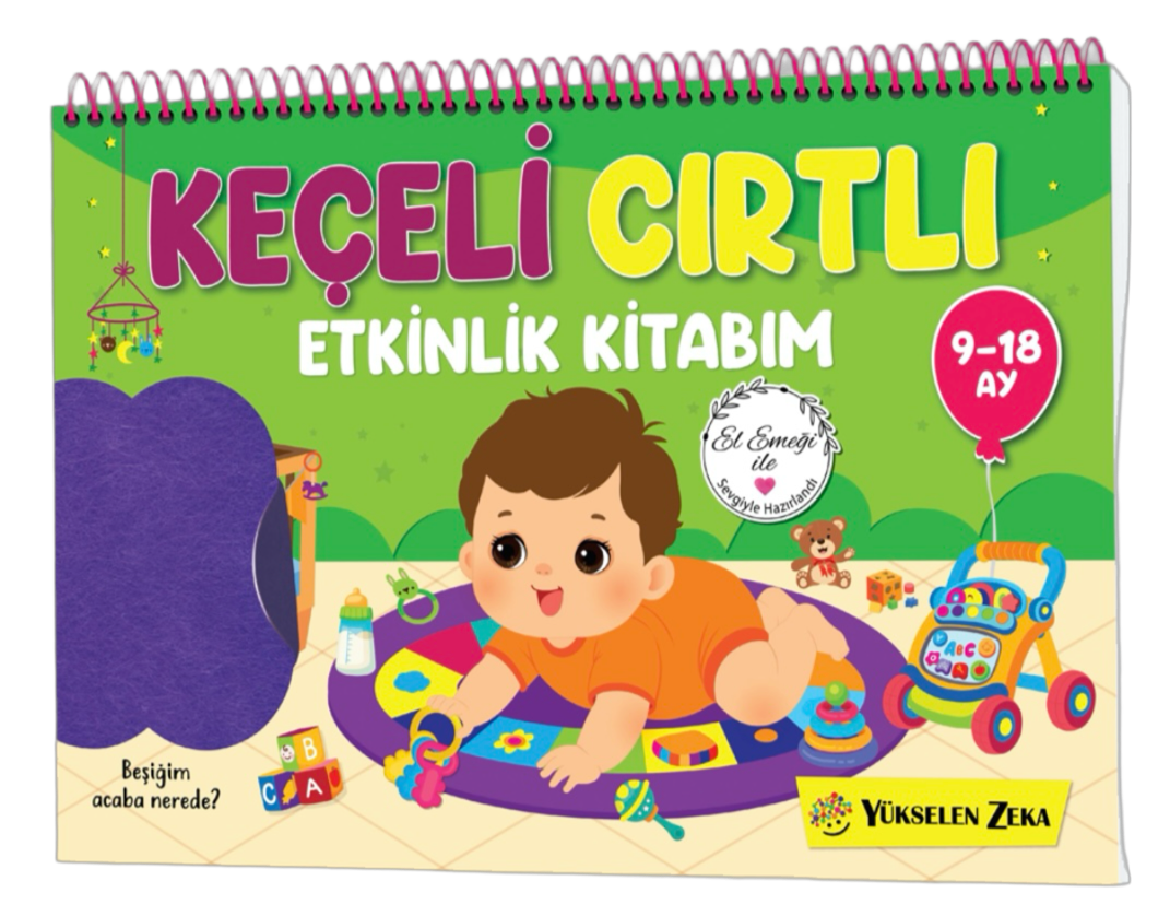 9-18 Ay İlk Cırt Cırtlı - Keçeli Etkinlik Kitabım