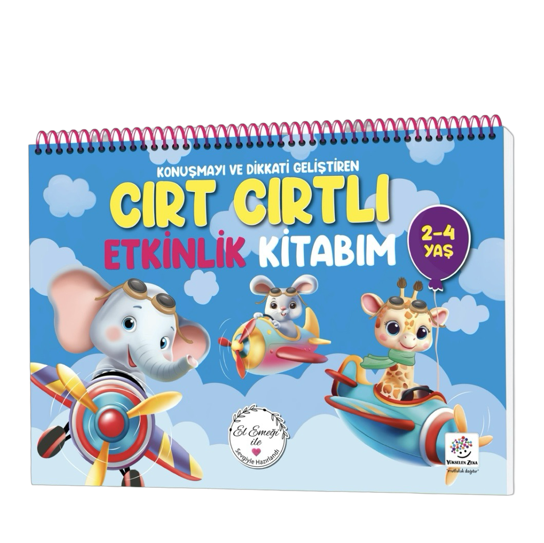2-4 Yaş Cırt Cırtlı Etkinlik Kitabım 🧠