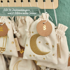 Ramadan Kalender Set – natur gold