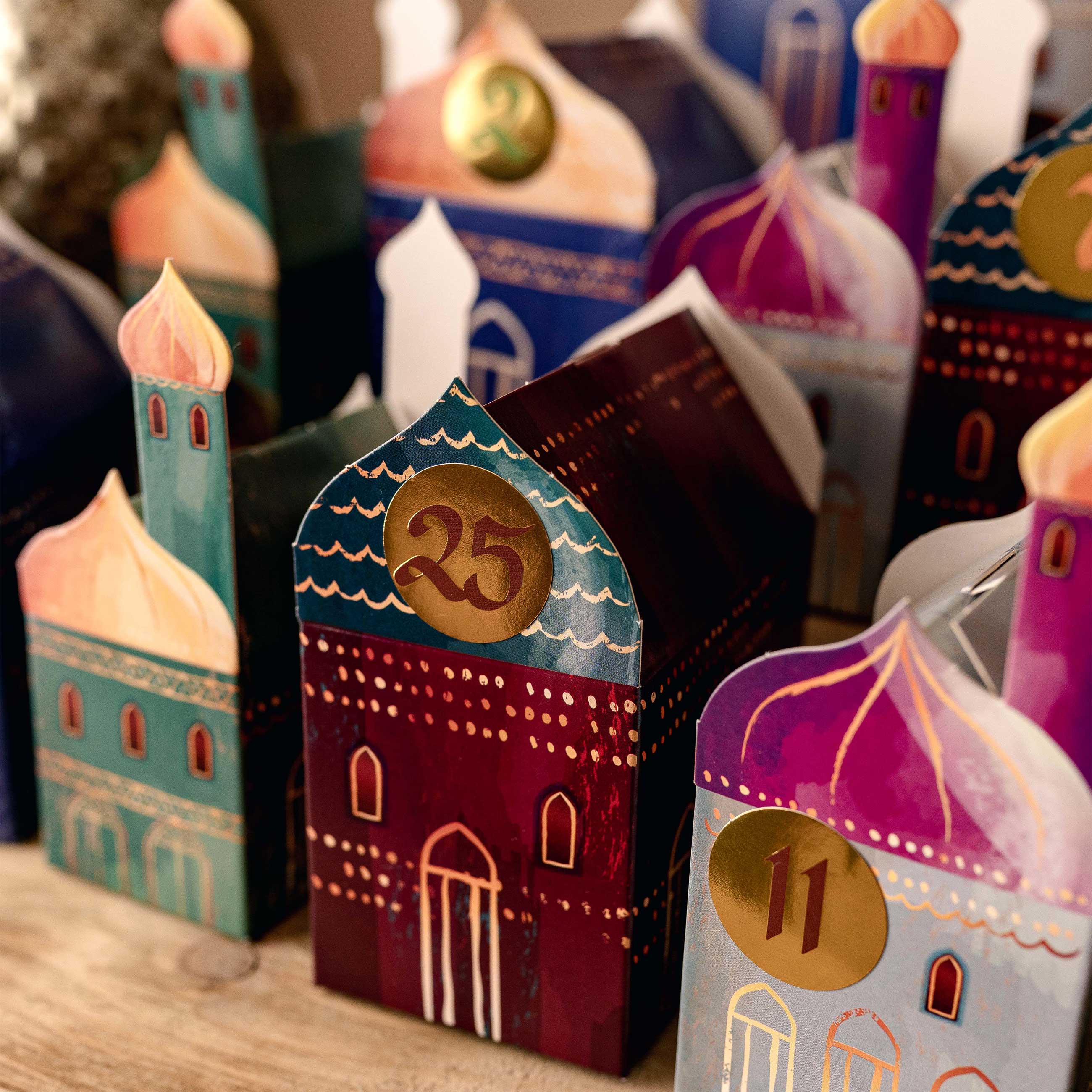 Ramadan Kalender zum Basteln – Häuser Set