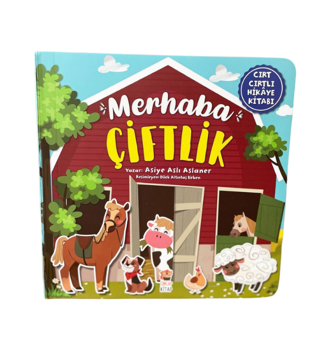 Merhaba Çiftlik-Cırt Cırtlı Hikaye Kitabim 🧑‍🌾🐄🐴🐶