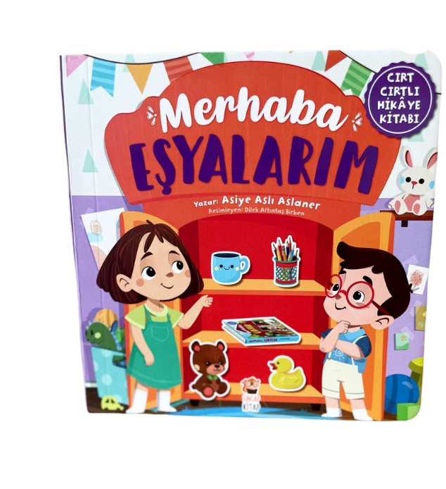 Merhaba Eşyalarım - Cırt Cırtlı🐤📚🖍🧽